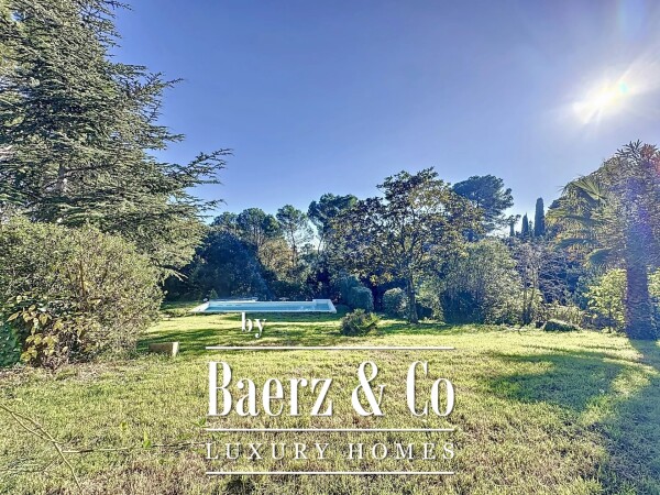 photo 2 Rare Opportunity Near Cannes: Villa to Renovate with Great Potential on a Spacious Green Plot with Pool