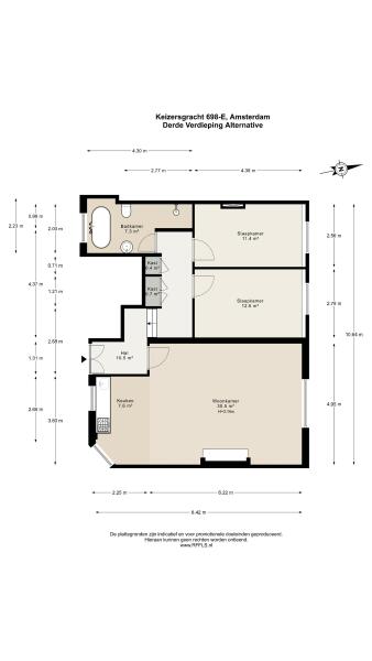 Floor Plan 2 - Keizersgracht 698 E